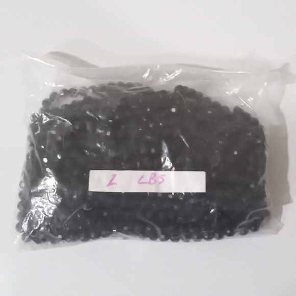 2 Pound Bag of Purple Color Glass Beads In Individual Strands - Picture 4 of 4